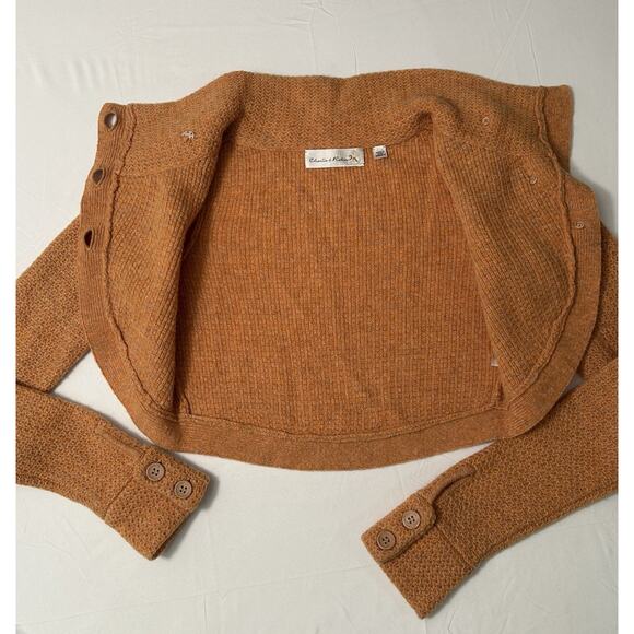 Y2K Anthropologie Charlie & Robin Crop Wool Cardigan Size XS - Picture 5 of 8
